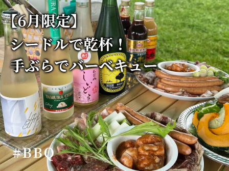 【6月限定】シードルで乾杯！手ぶらでバーベキュー