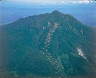 岩木山スカイライン航空写真