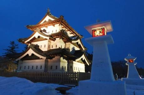 Hirosaki Castle Snow Lantern Festival